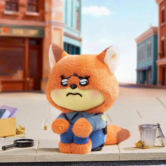 MINISO Disney Zootopia Worry Diaries Series Vinyl Plush Pendant Blind Box figure