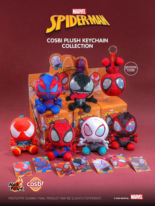 HOT TOYS X Spider-Man Cosbi Plush Keychain NEW SEALED Blind Box