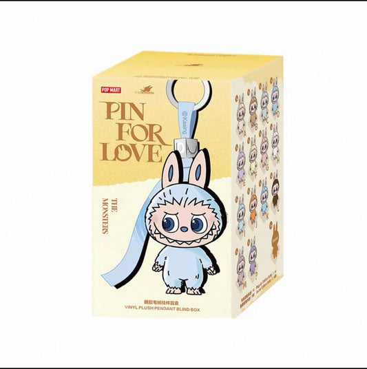 THE MONSTERS Pin for Love Series-Vinyl Plush Pendant Blind Box (A-M)
