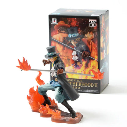 Banpresto One Piece Dxf Brotherhood II -figuuri, anime-tuotteiden palkinto, Luffy, Sabo, Ace, kaikki 3 -setti