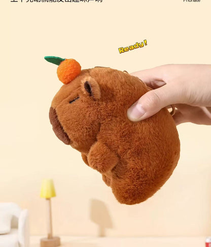 Cute Cartoon Capybara Pendant Plush Toy Doll Bag Hanging Ornaments Cute Kapila Keychain Doll Desktop Doll Ornaments Car Pendant