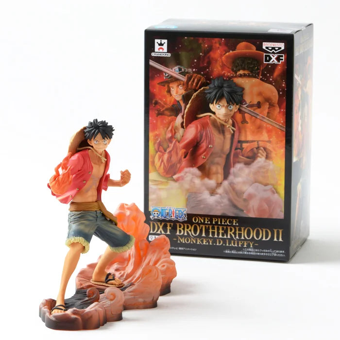 Banpresto One Piece Dxf Brotherhood II -figuuri, anime-tuotteiden palkinto, Luffy, Sabo, Ace, kaikki 3 -setti