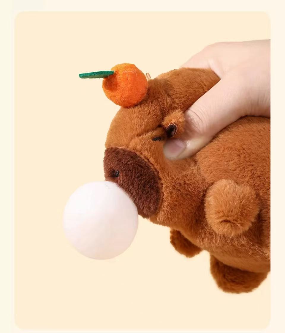 Cute Cartoon Capybara Pendant Plush Toy Doll Bag Hanging Ornaments Cute Kapila Keychain Doll Desktop Doll Ornaments Car Pendant